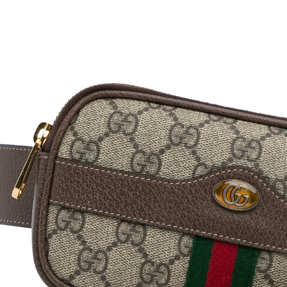 Pre-Loved Gucci GG Supreme Web Ophidia Belt Bag - Picture 9 of 11